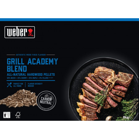 Dřevěné přírodní pelety Grill Academy Blend 8kg Weber